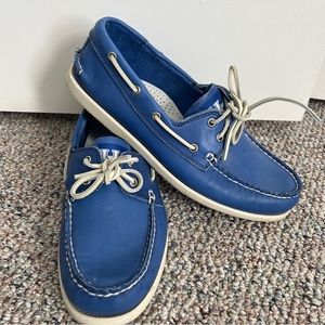 Men’s University of Kentucky UK blue boat shoes size 11